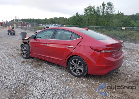 2017 Hyundai Elantra Limited z USA, uszkodzony, nr VIN 5NPD84LF2HH086573